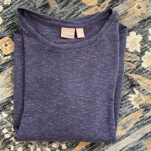 Sparkly purple knit top
